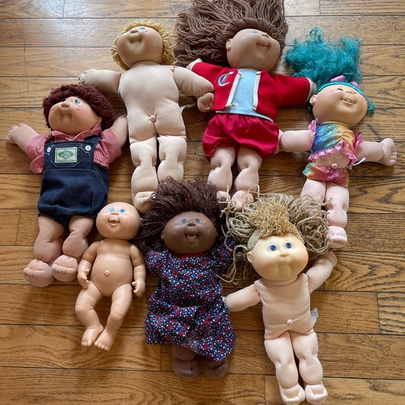 7 Cabbage Patch Kids Toy Dolls Lot Collection Coleco Vintage CPK Boy Girls Rare - Picture 2 of 9